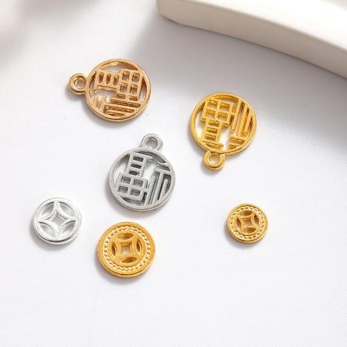 国风金银福字吊坠 串珠编绳中的东方祈福与DIY美学
